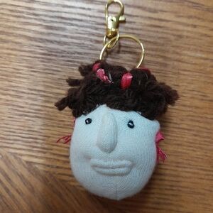 Handmade Ballerina Girl Keychain With Pink Ribbons NWT Size:OS   Handmade